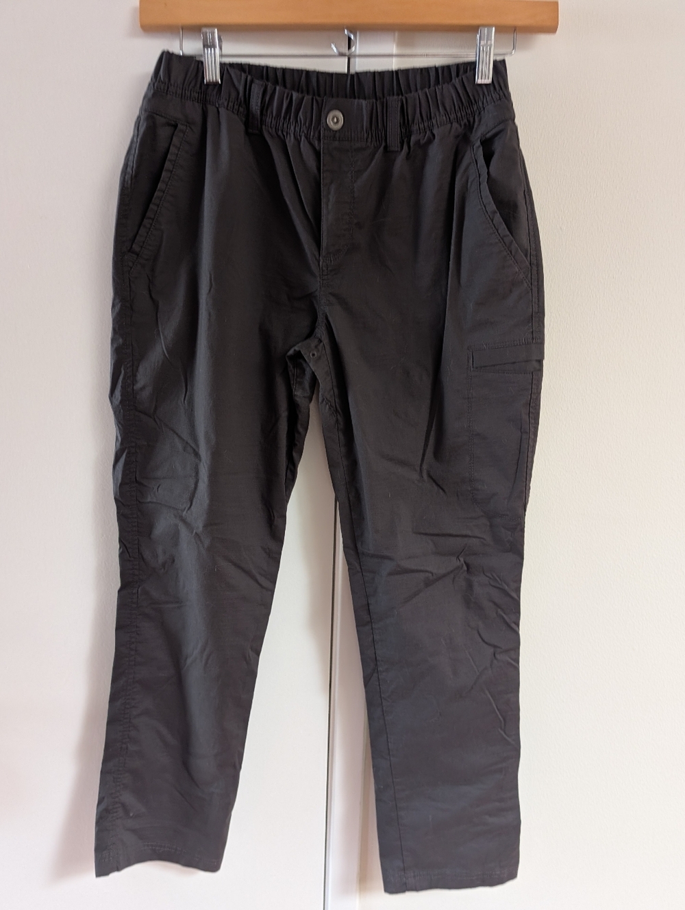 Prana Men's Black Cargo Pants with Elastic Waist